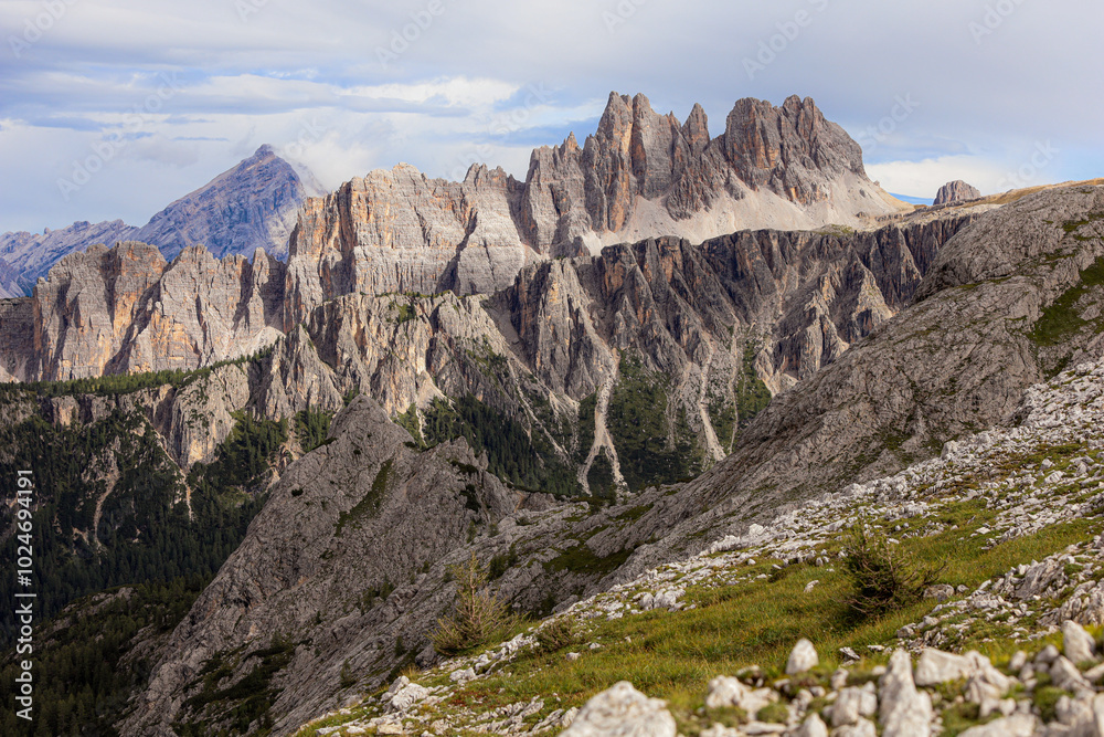 Wall mural mountains dolomiten rocks hiking