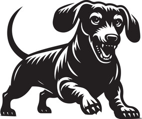 Dachshund dog cute vector