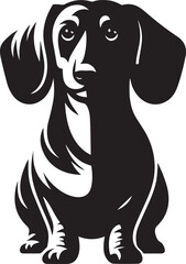 Dachshund dog cute vector