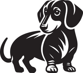 Dachshund dog cute vector