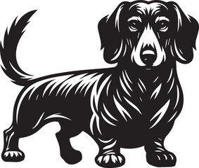 Dachshund dog cute vector