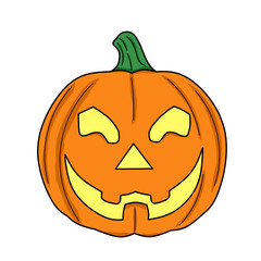 scary face shaped pumpkins for halloween