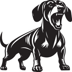 Dachshund dog cute vector