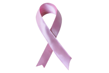 pink breast cancer ribbon isolated 