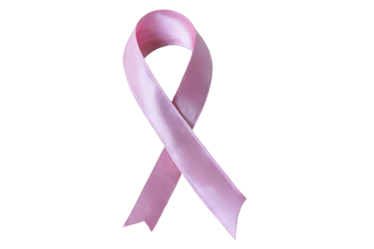 pink breast cancer ribbon isolated 