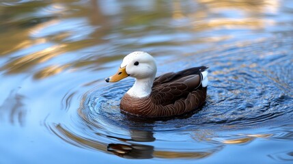 Duck in lake