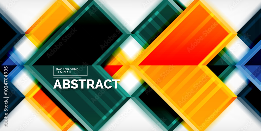 Aufkleber Arrow symbols created with 3d effects and line texture geometric abstract background