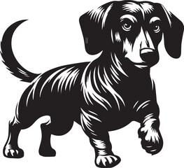 Dachshund dog cute vector