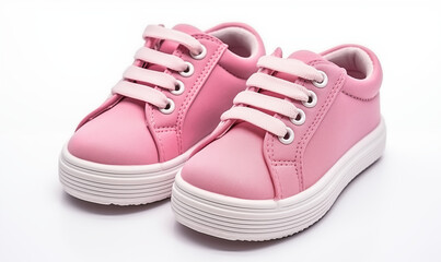 pink shoes isolated on a white background