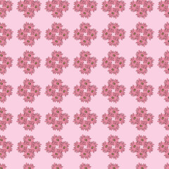 Daisy meadow Seamless Vector Pattern Design