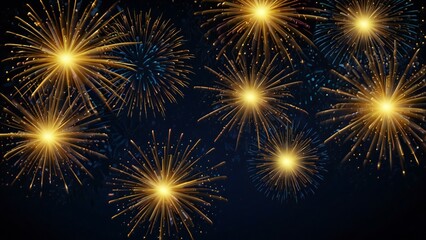 Naklejka premium fireworks on the night sky