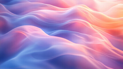 Obraz premium Colorful undulating abstract waves. Generative AI.