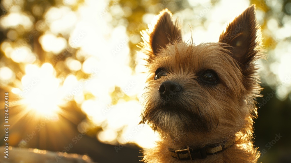 Poster Dog Sunlit Fur.