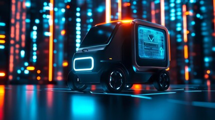 Autonomous vehicle, urban delivery, holographic pathfinding