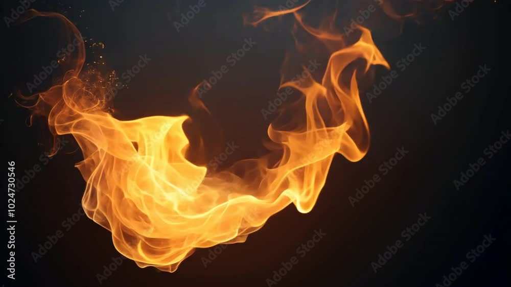 Poster fiery blaze: a mesmerizing burst of flames dances against a dark background, showcasing the raw powe