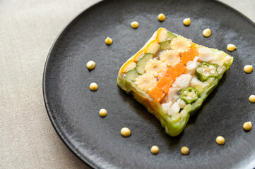 カラフルな夏野菜のテリーヌ