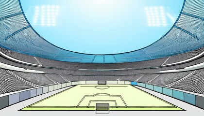 Fototapeta premium fussball stadion