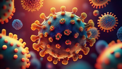 new coronavirus 2019 ncov 3d illustration