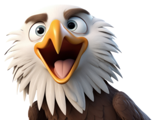PNG American bald eagle cartoon animal bird.
