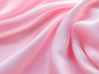 Obraz premium soft gradient pastel pink fabric texture. delicate folds creating subtle shadows and highlights. dreamy, romantic mood with silk-like sheen.