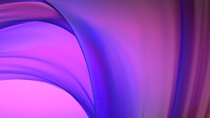 Wavy Thin Plate Twisted Purple Bezier Curve Contemporary Elegant Modern 3D Rendering Abstract Background
