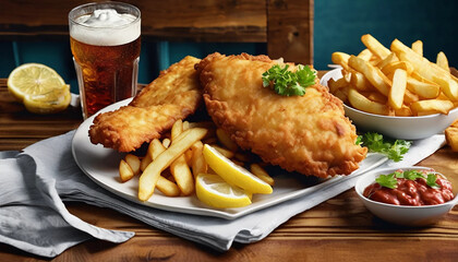 Classic Fish and Chips Meal