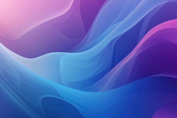 Obraz premium Soft blue and purple background with flowing shapes creates calming and serene atmosphere. gentle gradients evoke sense of tranquility and creativity