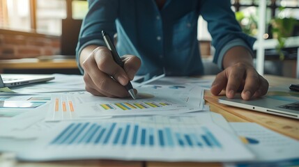 A person is writing on a piece of paper with a pen