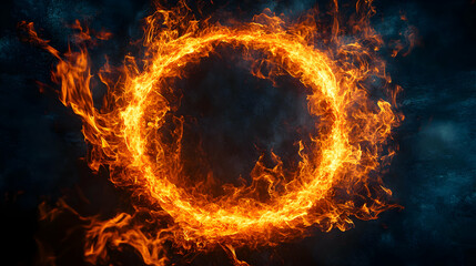 fire flames on black