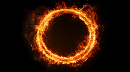 fire flames on black