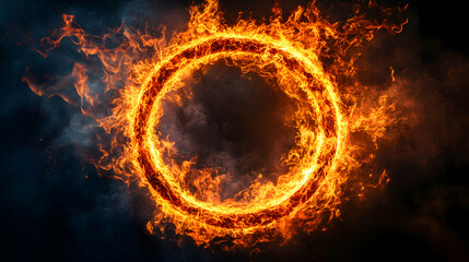 fire flames on black