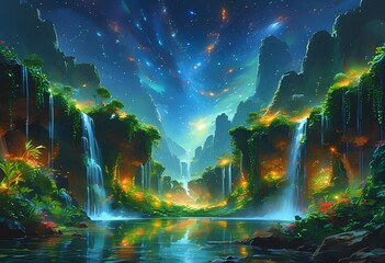 Fototapeta premium oasis cosmic