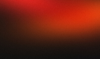 Red orange dark abstract color gradient grainy backdrop design, vibrant colorful with smooth noise gradient, bright, shine, glowing, noise texture effect banner or poster