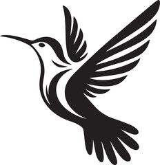 Hummingbird Silhouette Vector illustration design