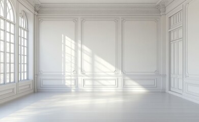 Fototapeta premium White Room Interior.