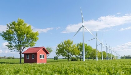 Smart grid technology for renewable energy management with interactive displays and real-time monitoring, offering advanced technology for sustainable power distribution. AI-generated