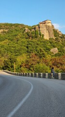 meteora view from kastraki village in auutmn