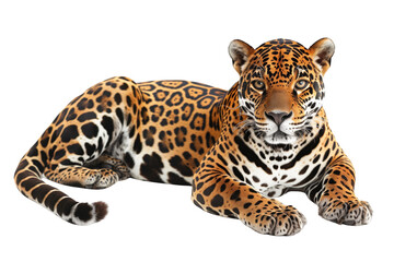 Obraz premium Majestic cheetah on transparent background: fast and agile big cat.