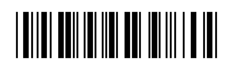 EAN-13 barcode. Supermarket scan code bars label set. Vector illustration.