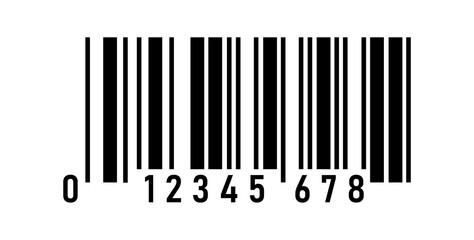 Obraz premium EAN-13 barcode. Supermarket scan code bars label set. Vector illustration.