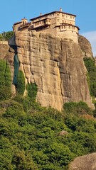 meteora view from kastraki village in auutmn