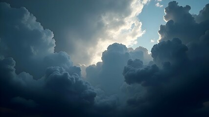 Fototapeta premium Dark clouds in the sky