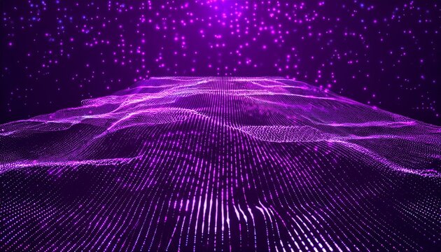 futuristic purple violet trapcode form abstract dot background data transfer particle effect