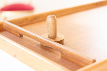 Jeu de palet ancien en vois - Photo de détail