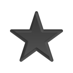 3D Dark Shaded Star