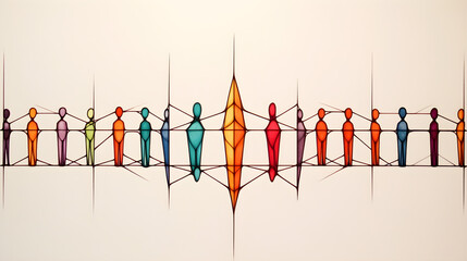 Minimalist collaborations capturing team synergy and simplicity