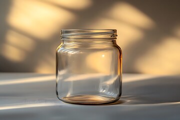 Transparent Glass Jar