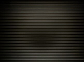 Old dark metal roller shutters door. Line pattern texture aluminum doors background. Old dark metal background texture.
