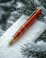 A handwritten Christmas card, isolated on white background. 