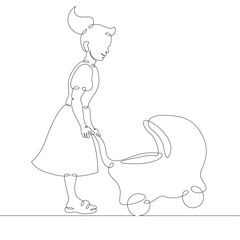 One continuous line.
Little child playing. Childrens games. Portrait of a baby.
One continuous drawing line logo isolated minimal illustration.